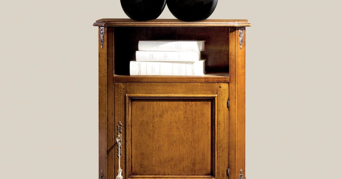 Mobile Porta Telefono Classico in Legno con Anta Made in Italy - Richard