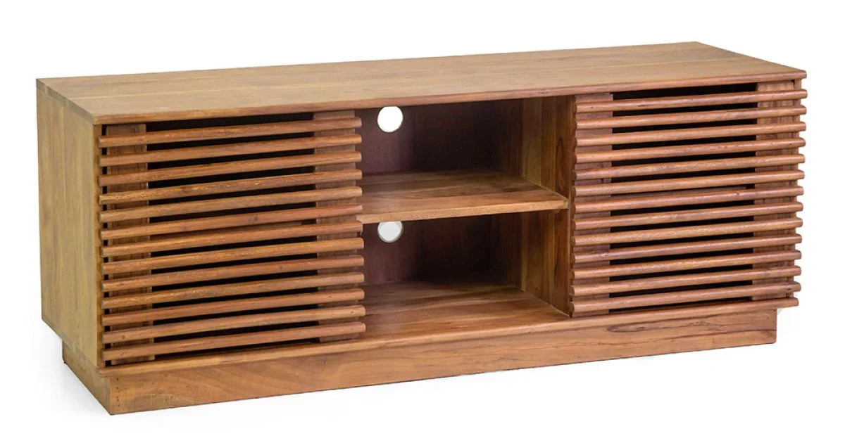 Mobile Porta Tv da Soggiorno Realizzata in Legno di Acacia - Vortice
