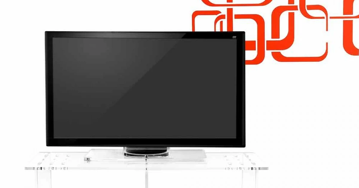 Mobile porta tv design moderno in plexiglass trasparente Mago