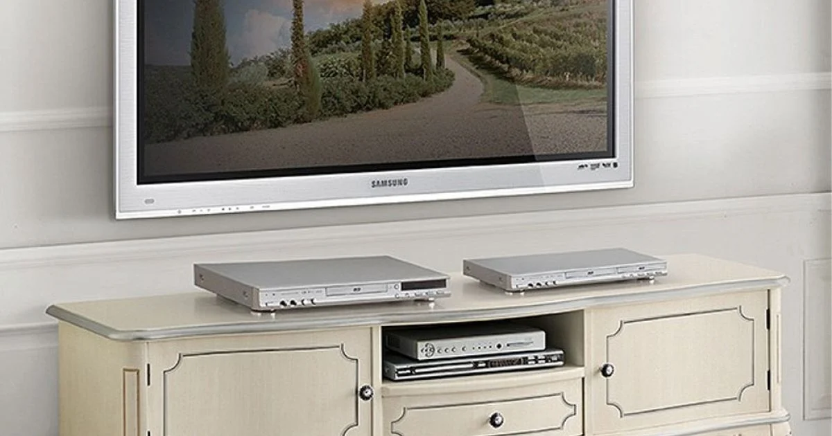 Mobile Porta Tv in Legno con Gambe Stile Classico Made in Italy - Chantilly