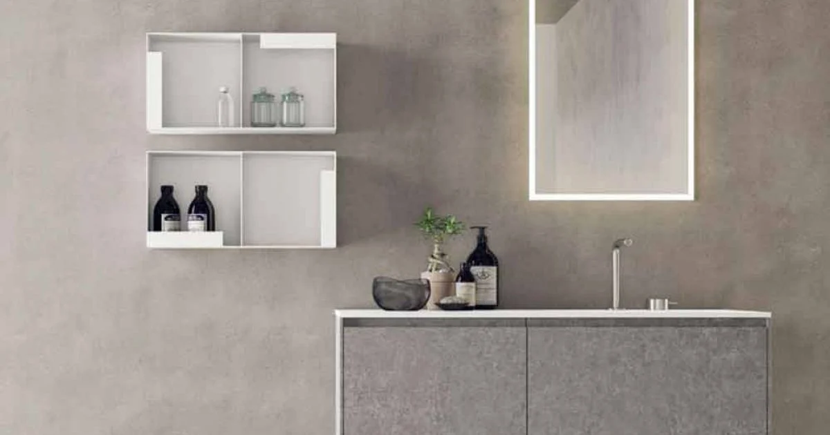 Mobili d’Arredo Sospesi di Design, Composizione  Moderna da Bagno - Callisi9
