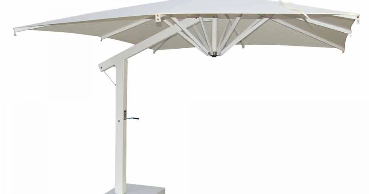 Ombrellone da Giardino 300x300 cm Professionale in Alluminio Quadrato - Lapillo