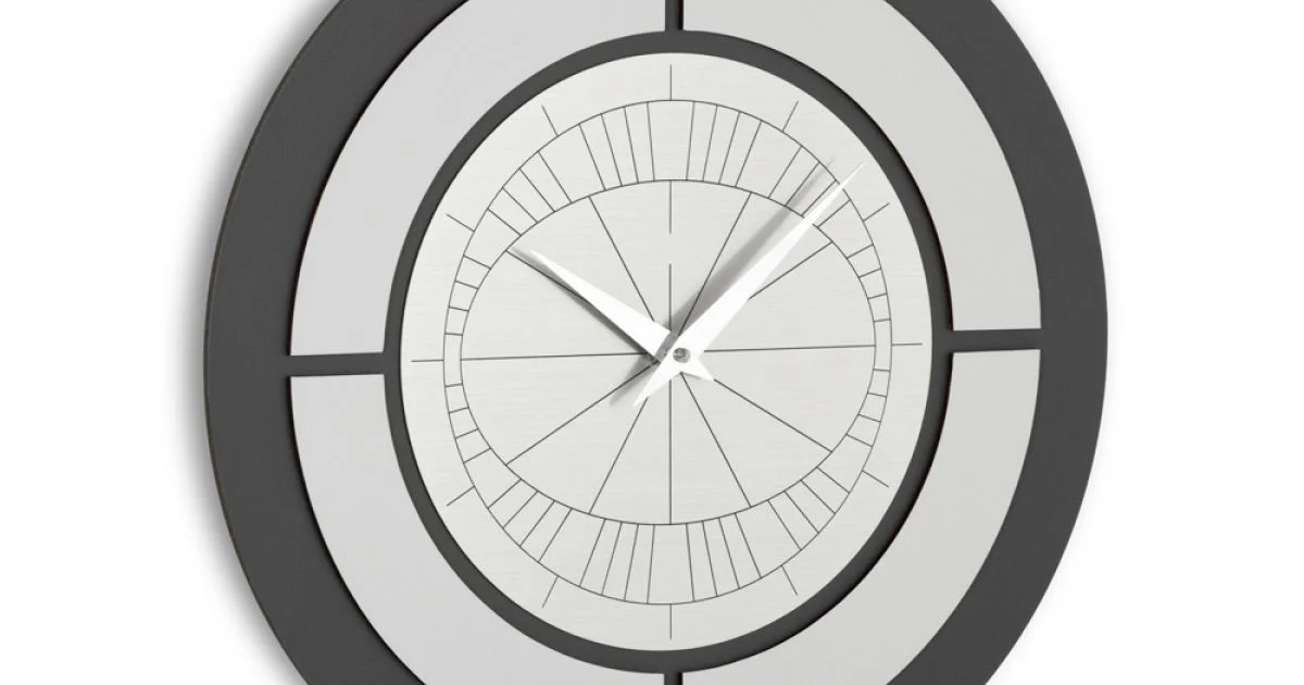 Orologio con Cornice in Rilievo e Polipropilene con Colori Diversi - Lunario