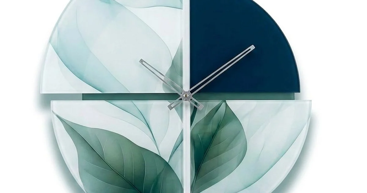 Orologio da Muro Metacrilato Stampato e Forme Geometriche Made in Italy - Lumea