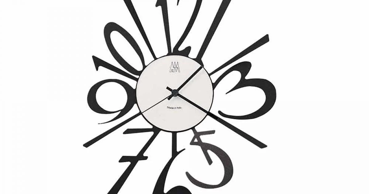 Orologio da Parete di Design in Ferro Nero o Alluminio Made in Italy – Oceano