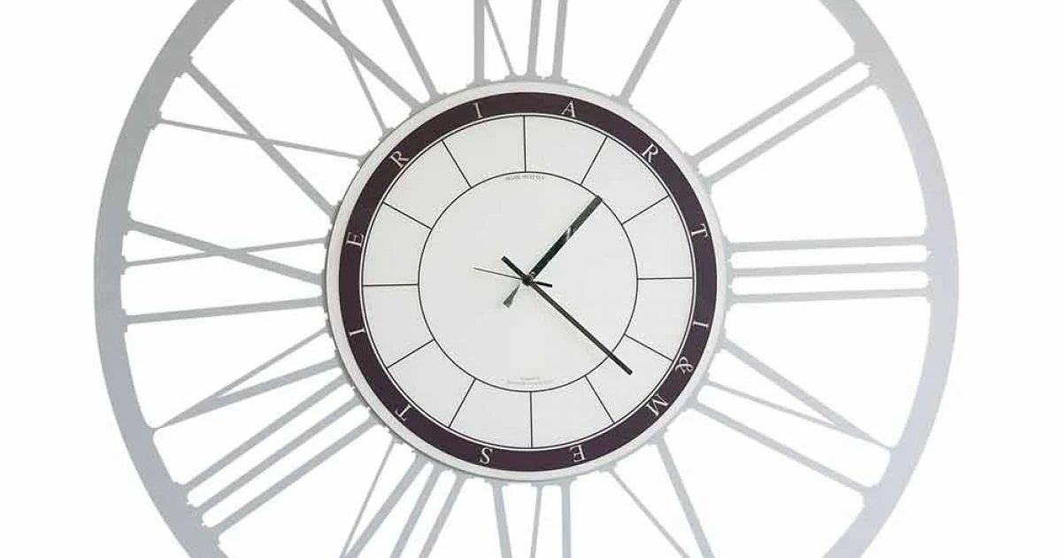 Orologio da Parete di Grande Dimensioni Moderno in Ferro Made in Italy – Einar