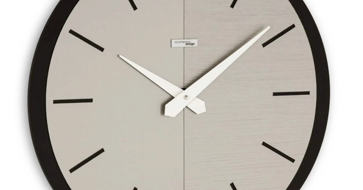 Orologio da Parete in PVC e Laminato in Diversi Colori Made in Italy - Mean