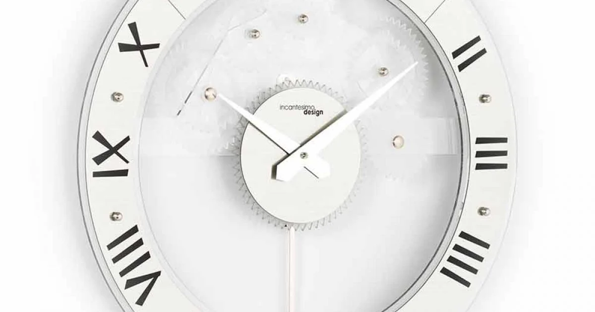Orologio da parete moderno Betty Pendolo, made in Italy