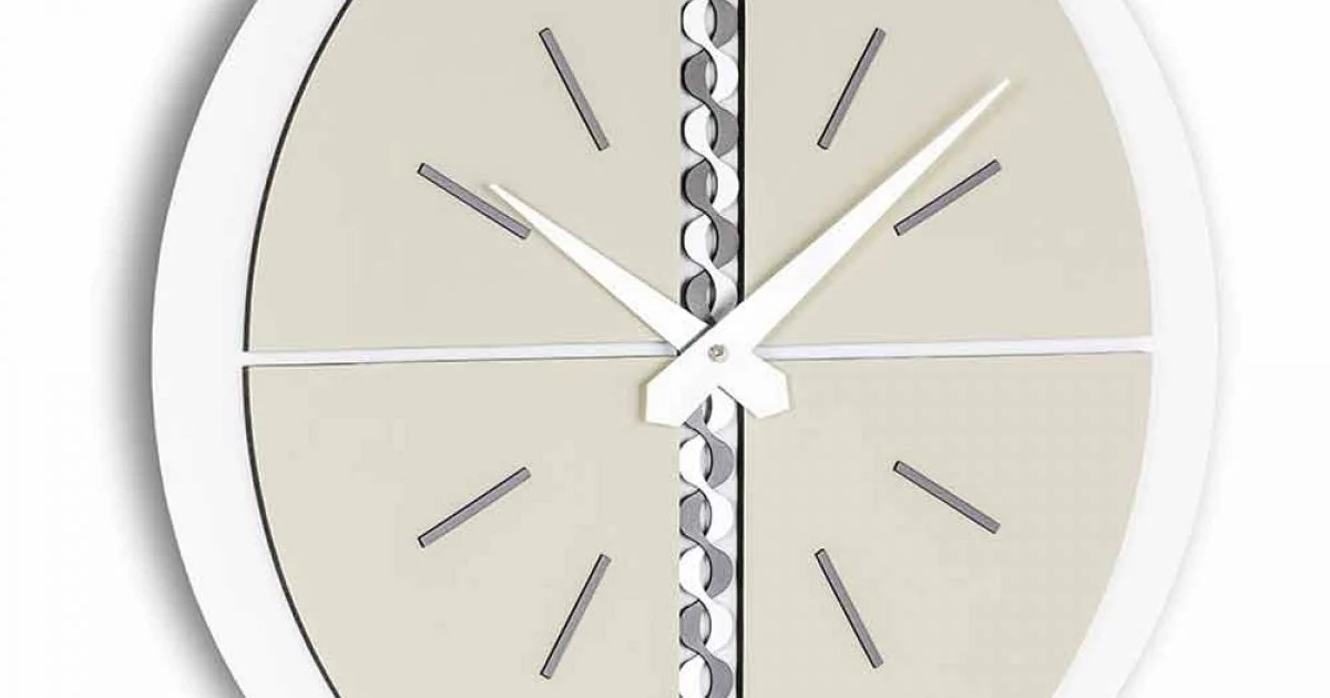 Orologio da Parete Rotondo Realizzato in Italia Design Moderno - Elisio