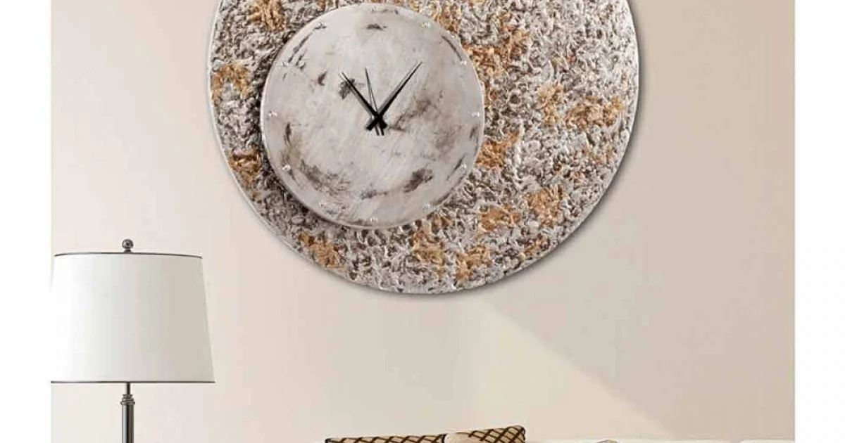 Orologio da parete su due livelli di design made in Italy Eccli