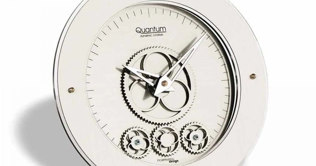 Orologio da tavolo di design Atlantico tondo, made in Italy