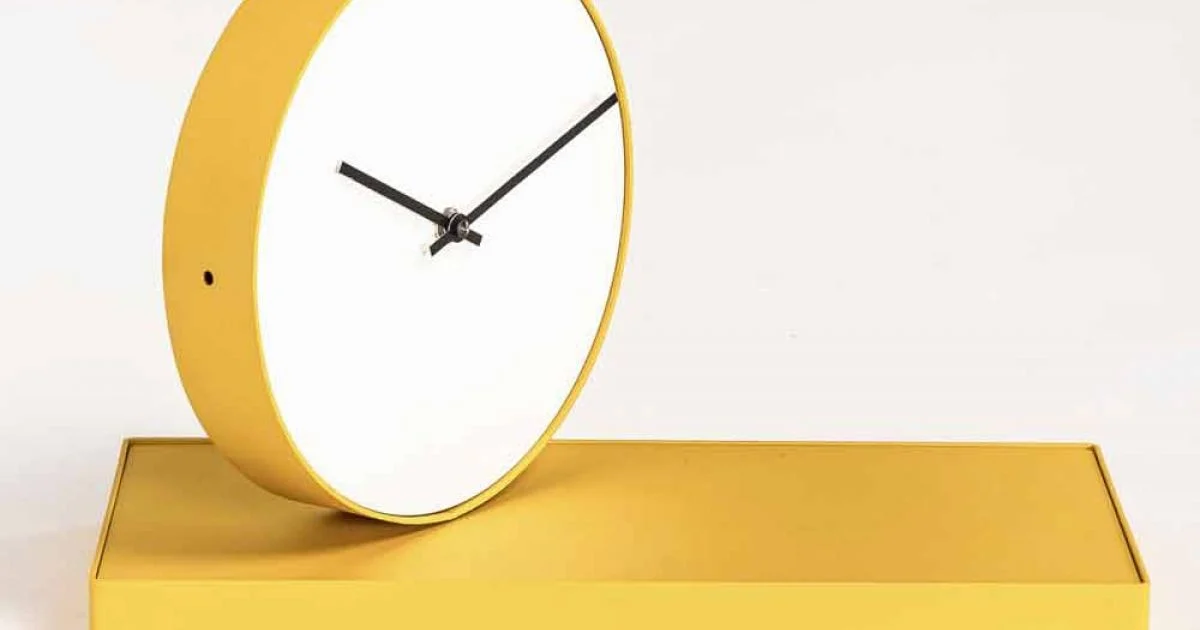 Orologio da Tavolo Girevole con Specchio in Acciaio Made in Italy - Benemerito