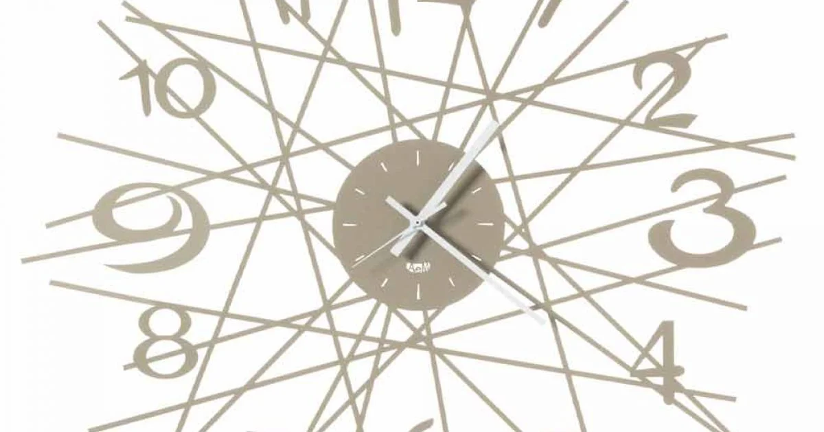 Orologio Rotondo da Parete di Design in Ferro Made in Italy - Kombo