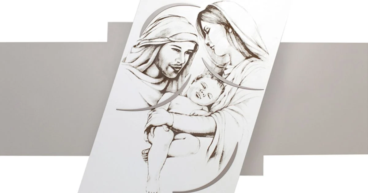Pannello con la Famiglia Inciso a Laser Made in Italy - Micky