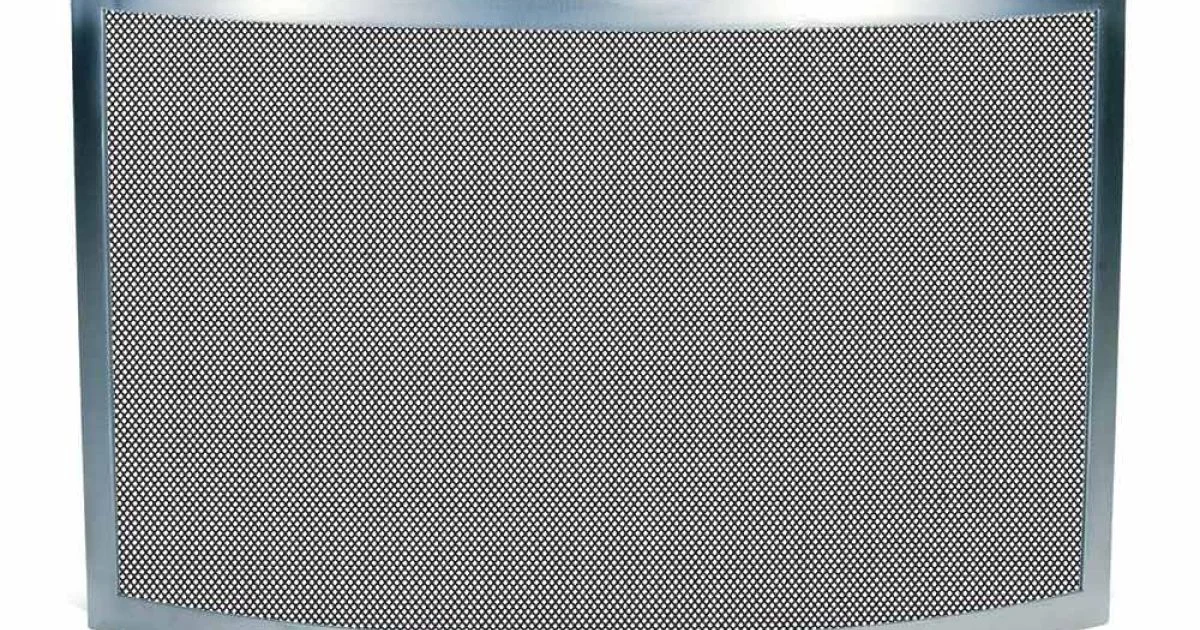 Parascintille con Rete Nera e Acciaio Curvo Made in Italy - Zaffiro
