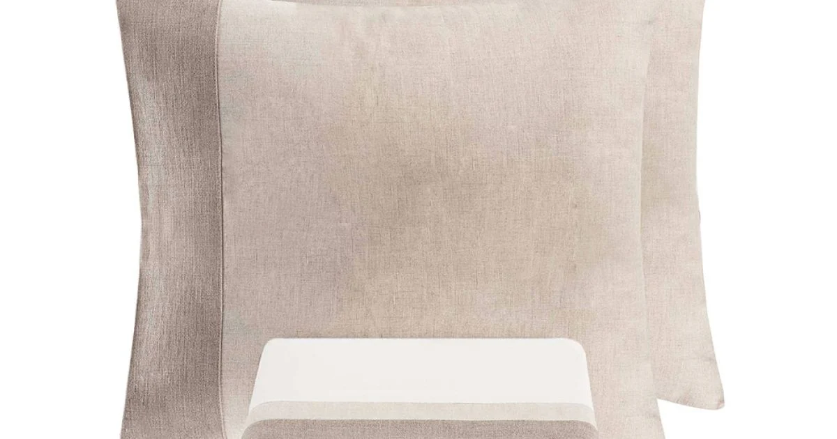 Parure Copripiumino in 90% Cotone e 10% Lino con 2 Federe Made in Italy - Nestle