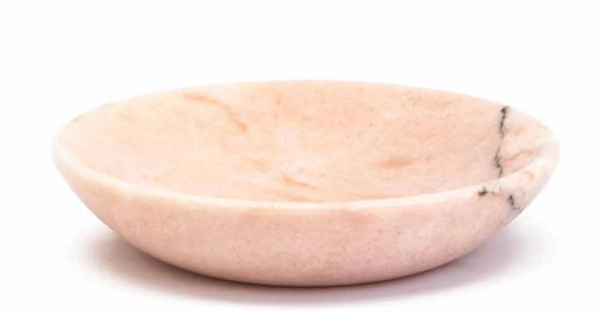 Piattino Moderno Rotondo in Marmo Vari Colori Made in Italy - Spillo
