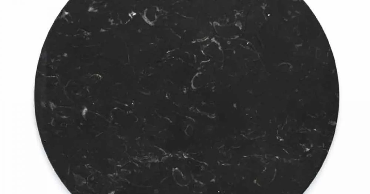 Piatto da Formaggi Rotondo in Marmo Bianco o Nero Made in Italy - Kirby
