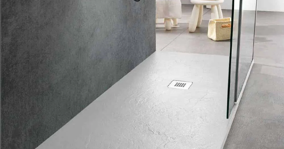 Piatto Doccia Design Moderno 160x80 in Resina Finitura Effetto Ardesia - Sommo