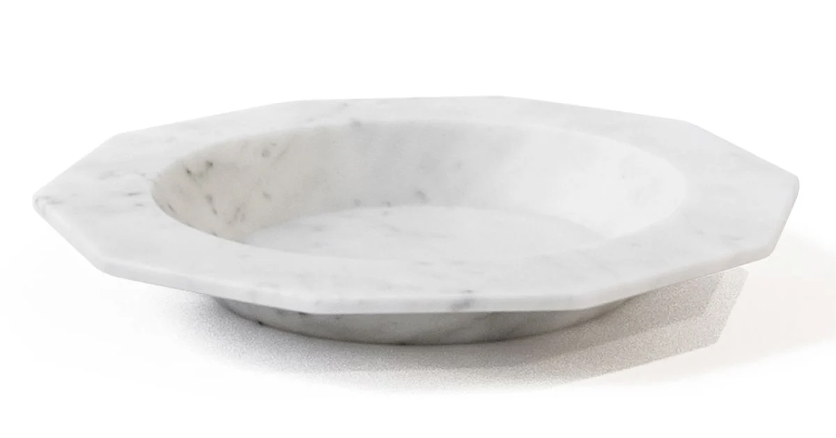 Piatto Fondo in Marmo Satinato Realizzato in Italia - Yutaro