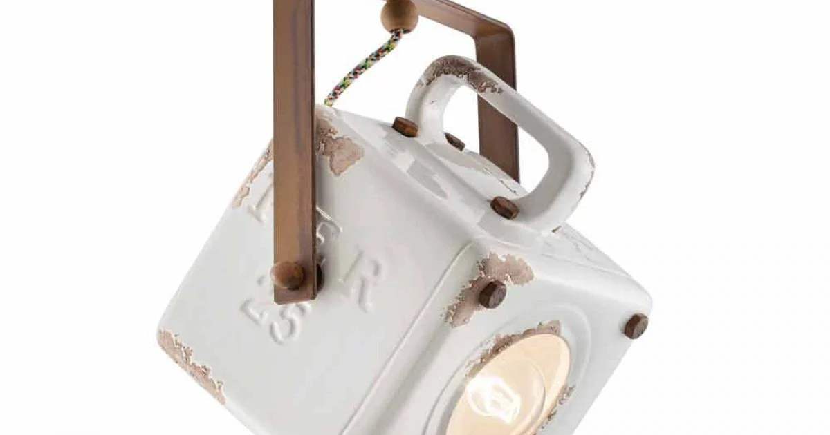Plafoniera a soffitto a faretto quadrato vintage orientabile Kaylee