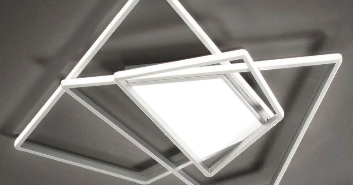 Plafoniera Applique a LED Dimmerabile in Metallo Oro o Argento - Galattica