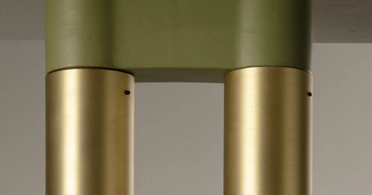 Plafoniera in Ceramica e Metallo Fatta a Mano in Italia - Toscot Match