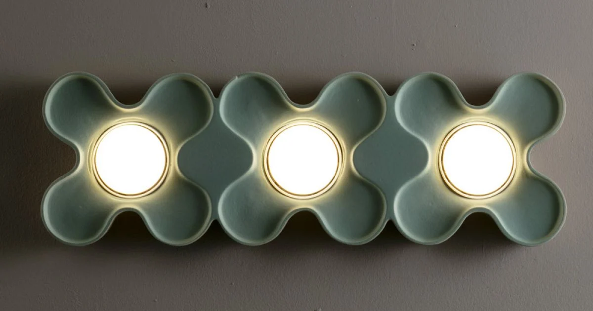 Plafoniera Moderna in Ceramica Realizzata a Mano in Italia - Toscot Clover