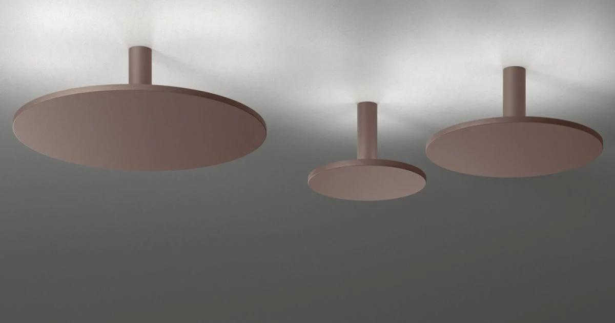 Plafoniera Realizzata in Metallo di Diverse Finiture e Misure - Lumi