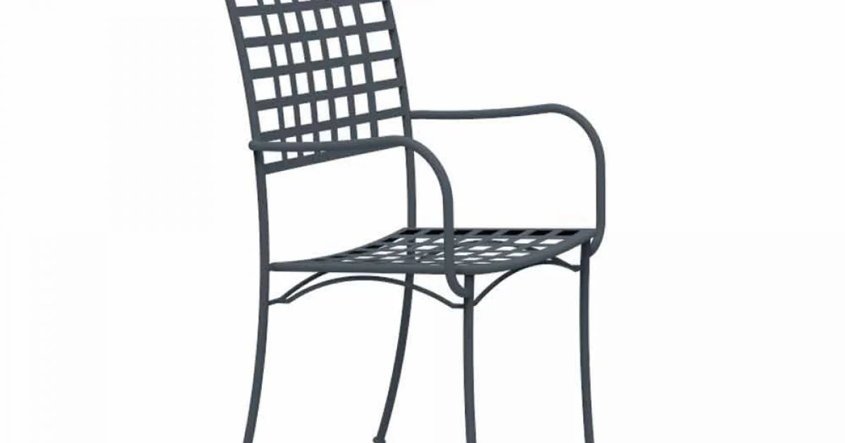 Poltrona da Esterno Impilabile in Metallo Made in Italy, 4 Pezzi - Pira