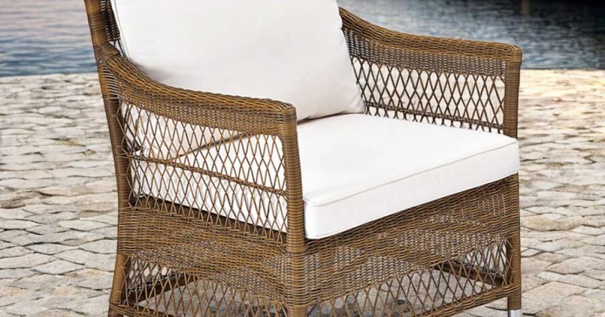 Poltrona da Esterno in Polyrattan Intrecciato a Mano - Gigi