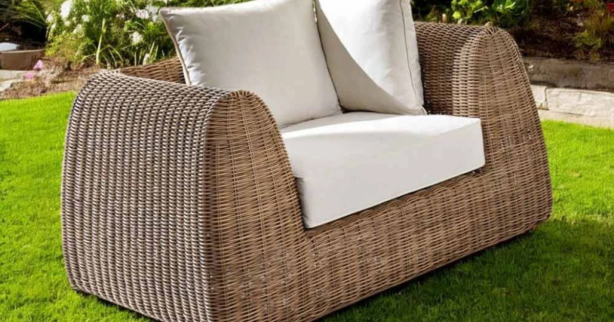 Poltrona da Esterno in Polyrattan Intrecciato - Charlie