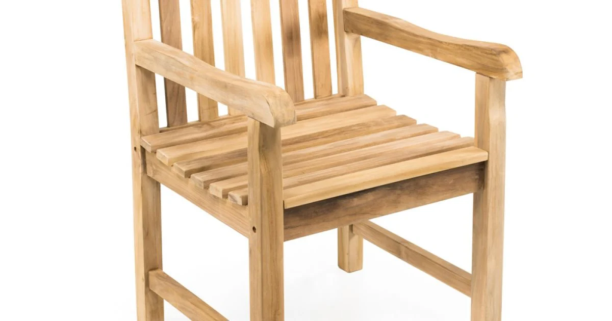 Poltrona da Giardino in Legno di Teak Naturale – Yggdrasil