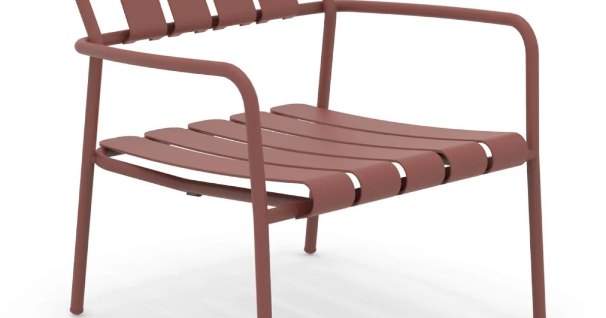 Poltrona da Giardino Realizzata Interamente in Alluminio - Risplendente