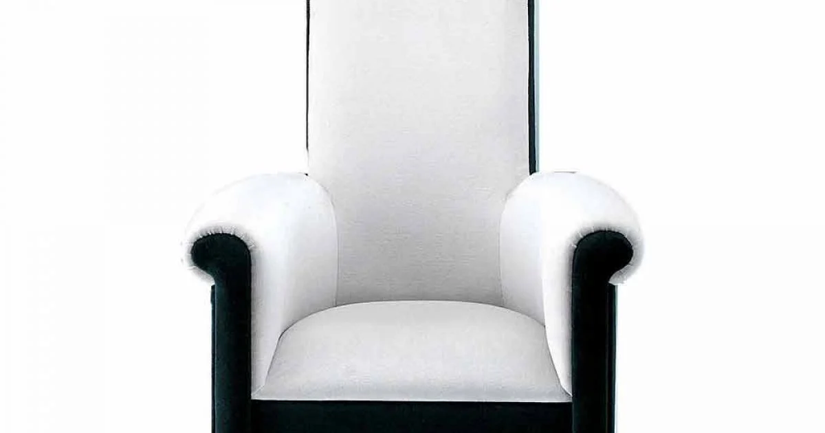 Poltrona da Salotto Rivestita in Velluto Bianco e Nero Made in Italy - Gedda