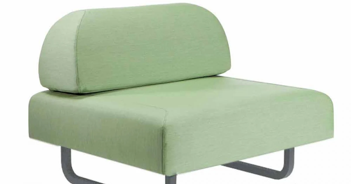 Poltrona di Design da Esterno in Metallo e Tessuto Made in Italy - Selia