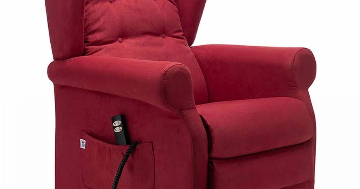 Poltrona Alzapersona con Ruote a 2 Motori Lift Relax, Made in Italy - Marlene