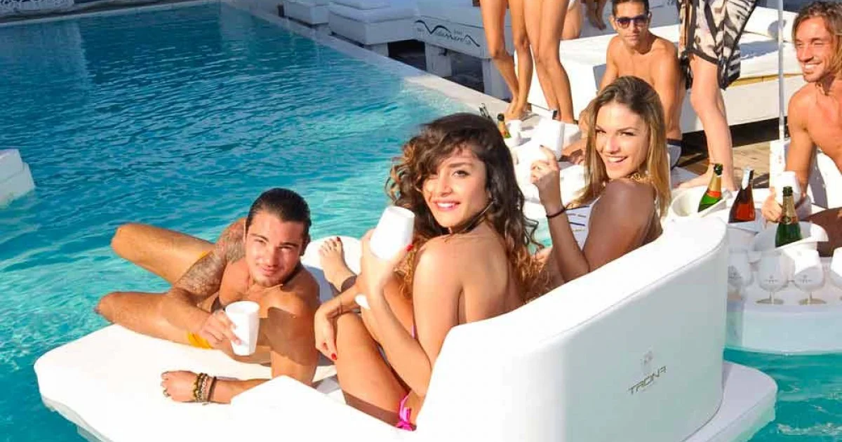 Poltrona galleggiante per piscina a doppia seduta Trona Magnum