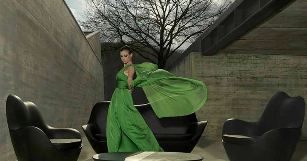 Poltrona in polietilene per esterno Sabinas by Vondom, design moderno