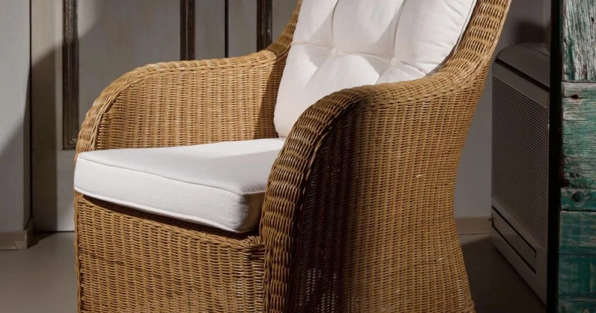 Poltrona Outdoor in Midollino con Cuscini Inclusi – Kitsune