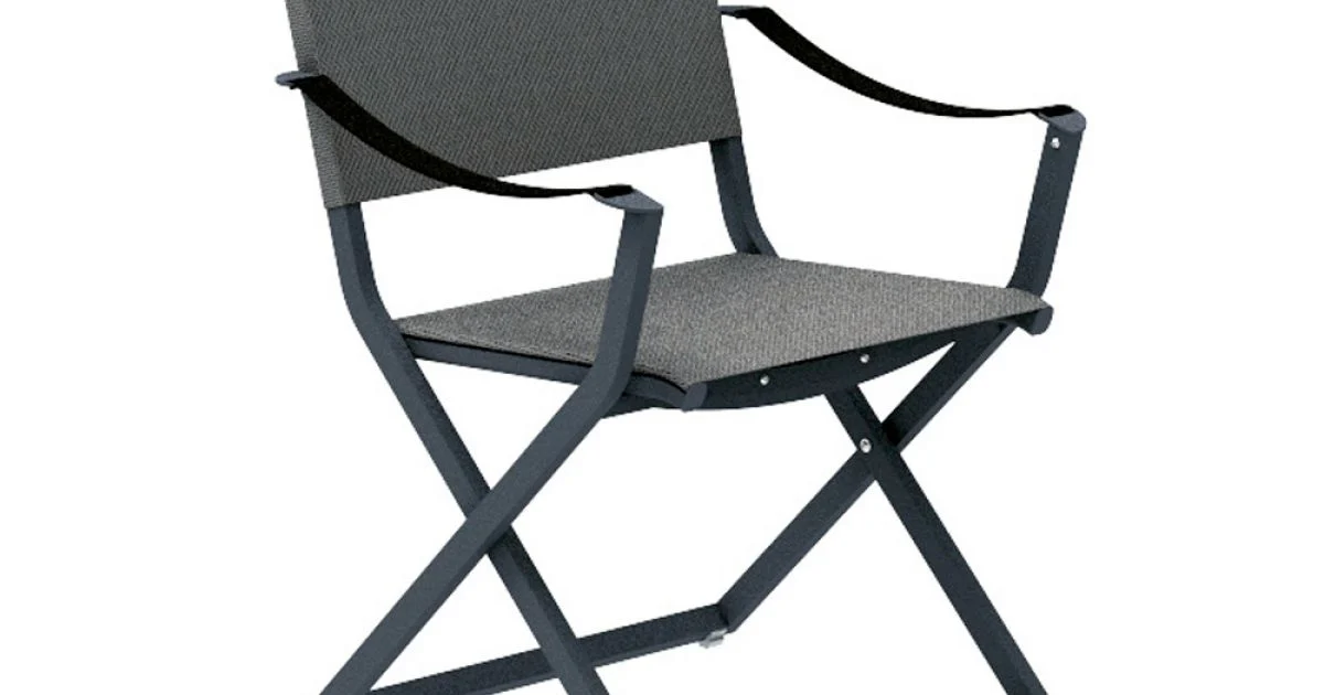 Poltrona Pieghevole Outdoor in Alluminio Corda e Texplast Made in Italy – Ubbe