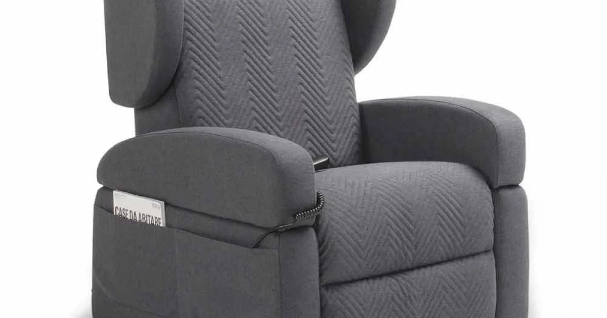Poltrona relax ortopedica 4 motori made in Italy Giglio,design moderno