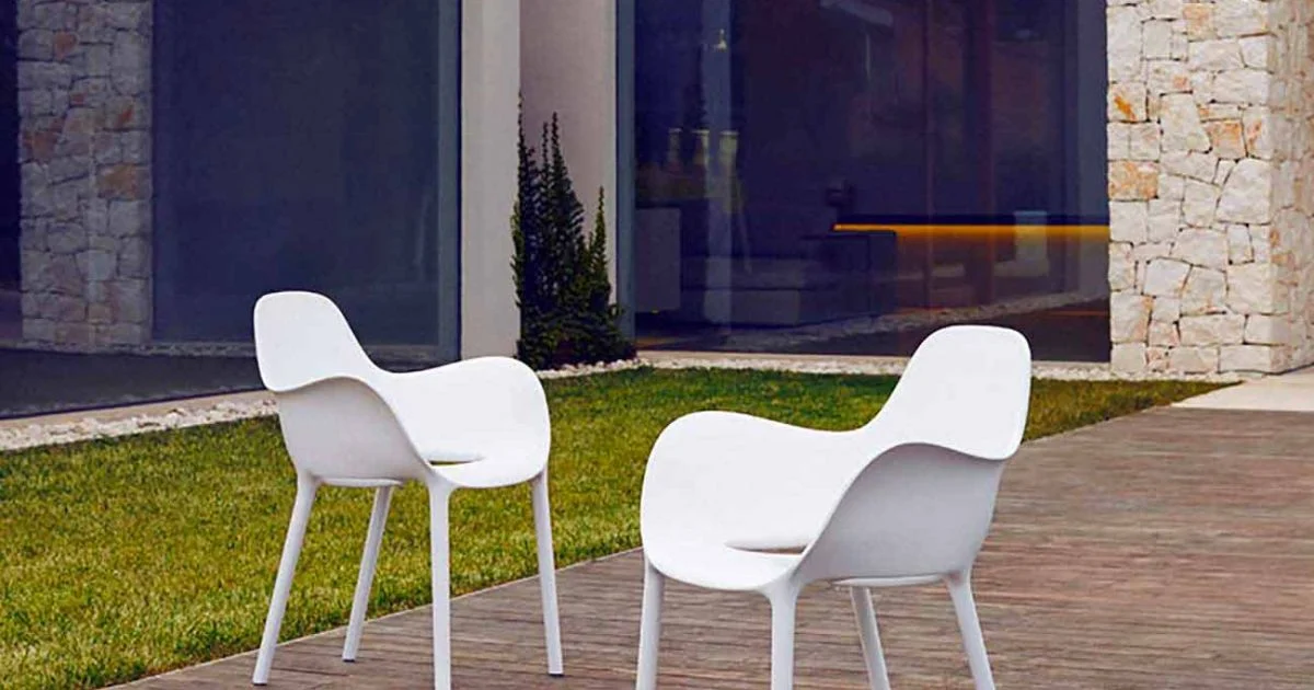 Poltroncina da esterno Sabinas Vondom, polipropilene e fibra di vetro, 4 pezzi
