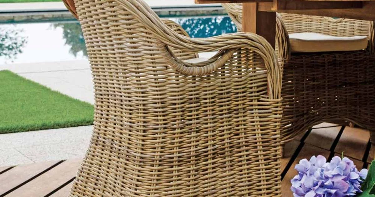 Poltroncina da Giardino Realizzata in Legno e Fibra in Grey Kubu - Lido