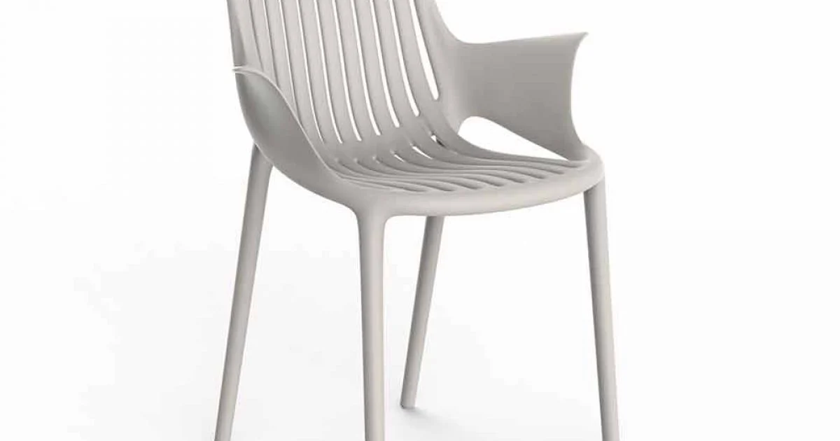 Poltroncina da Pranzo per Esterno Plastica Impilabile 4 Pezzi - Ibiza by Vondom