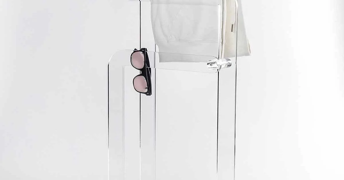 Porta asciugamani da bagno, in plexiglass PMMA Zanica