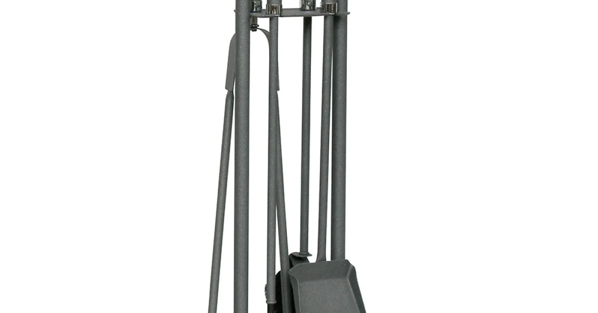 Porta Attrezzi con 4 Utensili per il Camino Made in Italy - Licaone