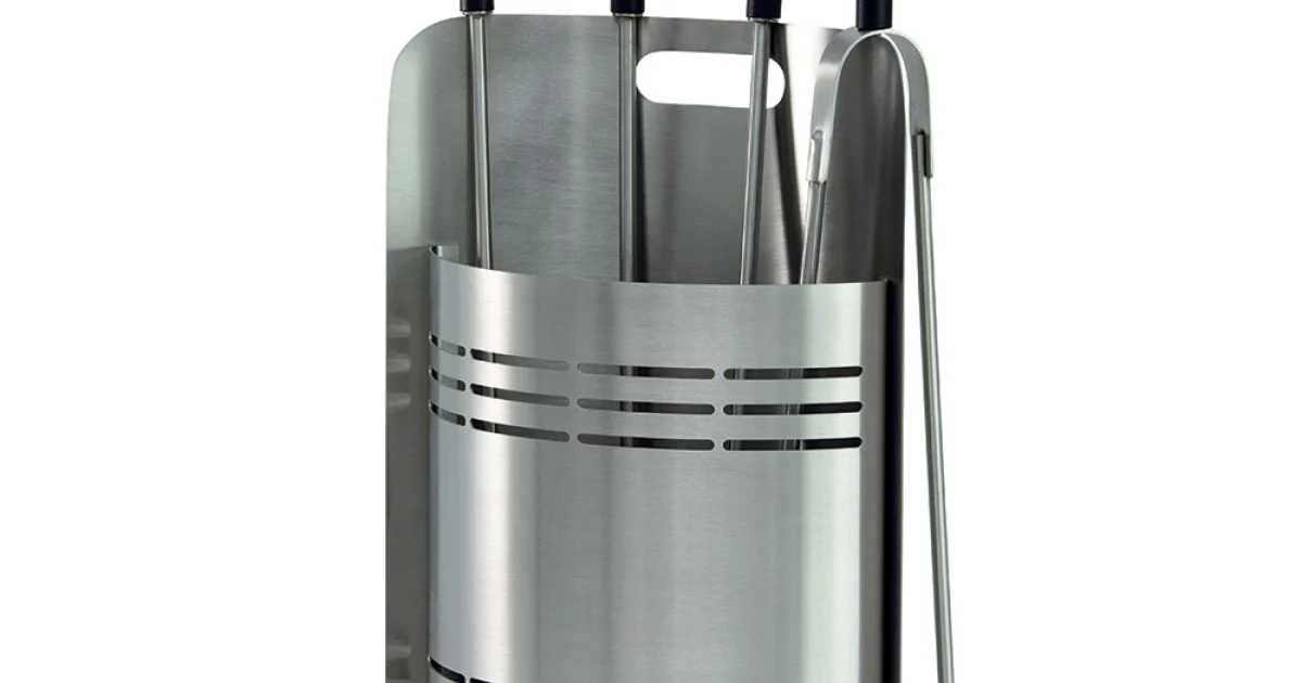 Porta Attrezzi Fisso con 4 Utensili per il Camino Made in Italy - Bonsai