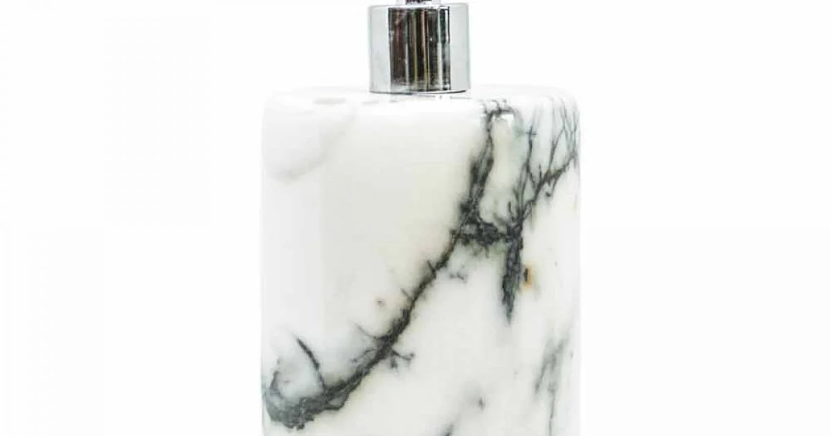 Porta Sapone Bagno in Marmo Paonazzo di Design Made in Italy - Curt
