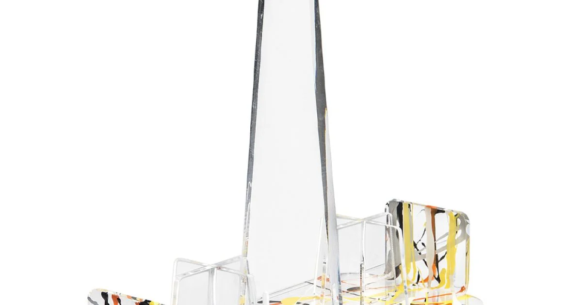 Portabicchieri in Plexiglass Multicolor Made in Italy Elegante - Multibic